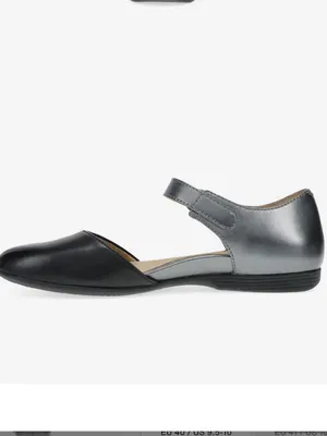 Dansko Liv Mary Jane Flat, Black/Pewter, Size EY39/US8.5-9, NWOT thumbnail 2