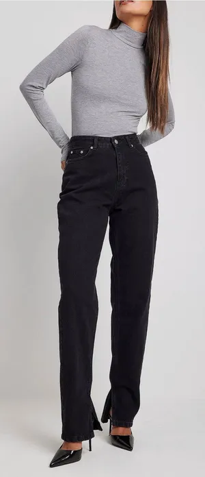 NA-KD High Waisted Jeans thumbnail 1