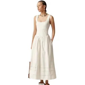 J.Crew Drop-waist mixy dress in natural/Ivory color Size Medium NWT thumbnail 3