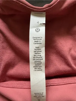 NWT lululemon athletica Rose Pink Instill racer back Tank thumbnail 3