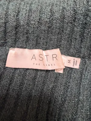 Astr The Label Asymmetrical Foldover One Shoulder Sweater Green Medium $70 thumbnail 10