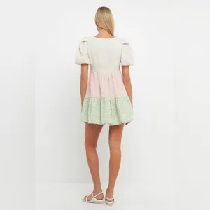 English Factory NWT Color Block Tweed Mini Dress | L thumbnail 3