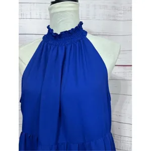 1.STATE Sleeveless‎ Smocked Tiered Mini Short Dress Size Large thumbnail 5