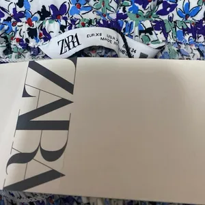 NEW Zara Women's Blue Floral Sleeveless Slit Midi Tank A-Line Slip Dress Size XS thumbnail 3