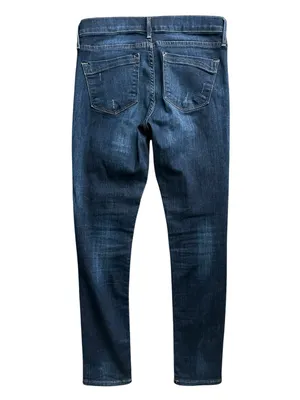 Express super skinny mid rise dark wash jeans thumbnail 5