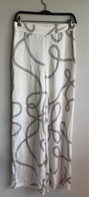 Joie Rope Print Wide Leg Palazzo Pants Size Small thumbnail 4