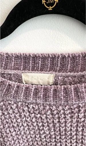 Altar’d State Mardi Gras Cropped Purple Sweater thumbnail 5