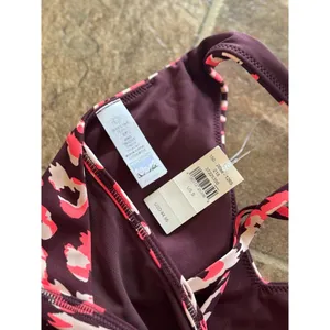 Offline By Aerie Goals Plunge Sports Bra Maplewood Size Large thumbnail 7