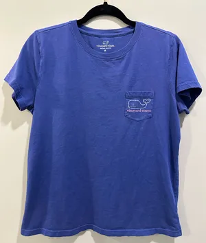 Vineyard Vines Short Sleeve Logo Pocket Tee Royal Blue / Purple thumbnail 1