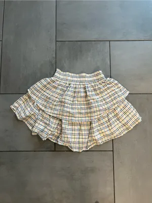 Aerie Rock N Ruffle Plaid Tiered Skirt thumbnail 3