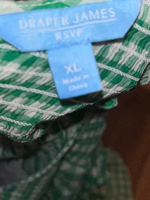 Draper James Green Gingham Sleeveless Dress thumbnail 4