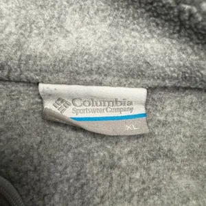 Columbia Womens XL Grey Fleece Full Zip Jacket Mock‎ Neck Outdoor Sportswear thumbnail 3