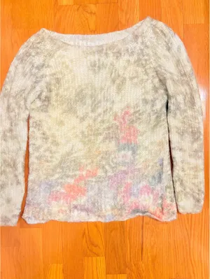 Pronto Moda Italian Made Lightweight Acrylic and Viscose Sweater with Multicolor thumbnail 2