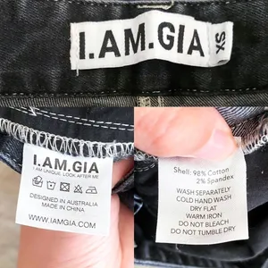 I.AM.GIA Pant Lunar Sun Moon Rose Thorn‎ Snake Denim Mid-Rise Black XS EUC thumbnail 4