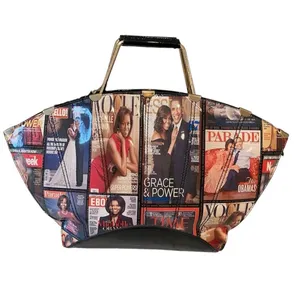 Michelle Obama Barack Obama Glossy Magazine Cover Satchel Purse Bag President thumbnail 2