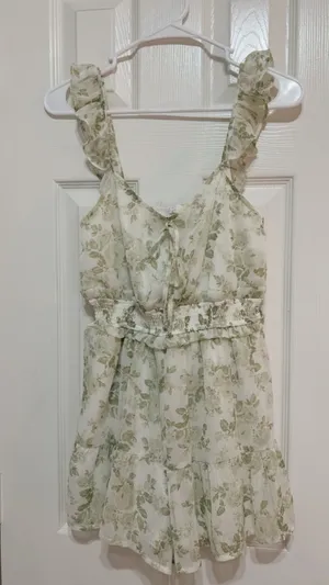 Floral romper Green Size XXS thumbnail 1
