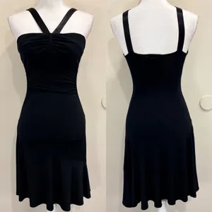 Y2K City Triangles Black Ruched Halter Cocktail Dress XS Party Going‎ Out Hoco thumbnail 2