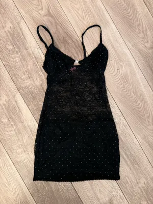 Edikted Black Mini Dress Cut-Out Small thumbnail 2