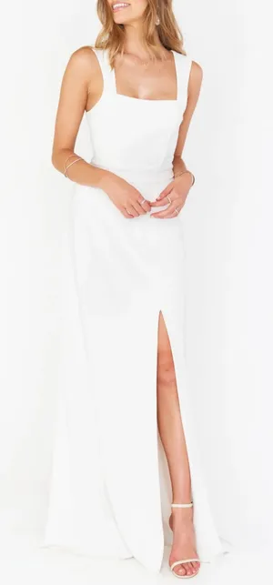 NEW Show Me Your Mumu SMYMM Paris Gown in White Large‎ L thumbnail 1