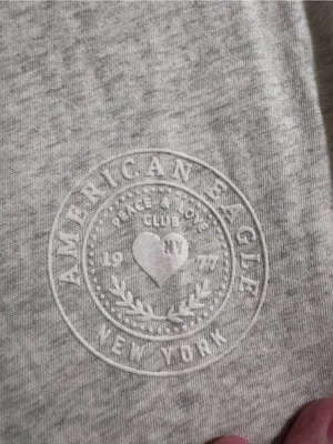 NWOT American Eagle Outfitters Light Gray Short Sleeve Crew Tee thumbnail 2