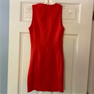 Superdown Skye Mini Dress Red Orange‎ Ruched Sleeveless Plunge Neck S Revolve thumbnail 9