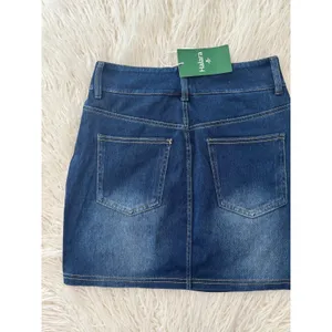 Halara Flex High Waisted Mini Washed Denim Casual Skirt Bright Blue Denim XS thumbnail 7