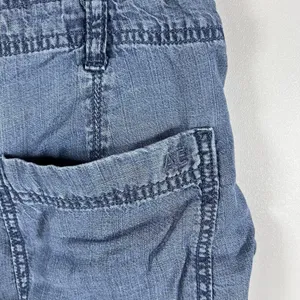 American Eagle Women's Chambray Pleated Paperbag Button‎ Fly Shorts Size 6 thumbnail 6