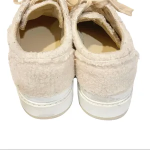 Zara Womens Size 9 Pink Fury Fleece Lowtop Platform Sneakers‎ thumbnail 5
