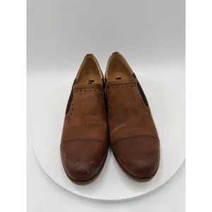 Kork-Ease Women's Brown Leather Cap Toe Brogue Slip-On Ankle Boots Size‎ 7 thumbnail 3