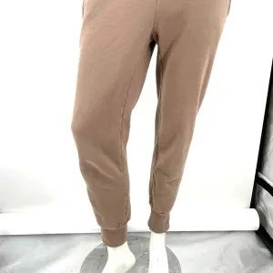 Aritzia Tna Cozy Fleece Boyfriend Cuffed‎ Sweatpants Joggers Tan Taupe Size 2XS thumbnail 3