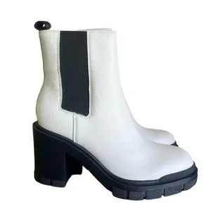 Marc Fisher LTD NEW Women's Vanlisa Ivory Combat Boot Size 7 #B1237 thumbnail 3