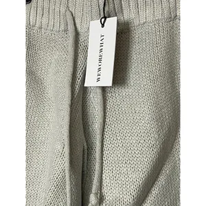 We Wore What Womens XS Pull On Sweater Shorts Light Gray Cozy Chunky Knit New thumbnail 3