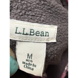 LL Bean Shacket Womens M‎ Plaid Fleece Lined Button Up Flannel Camp Outdoors thumbnail 5
