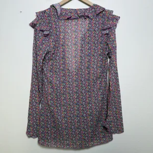 Strawberry‎ Milk Mob Women Dress Cover Up Large Ruffle Floral Resort Beach thumbnail 7
