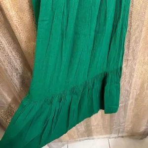 Aerie Kelly Green Smocked Strapless Midi Beachy Summer Dress XS NWT thumbnail 6