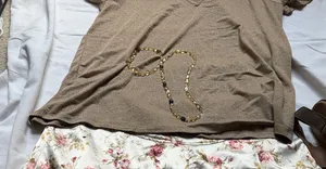 Zara Shimmering Gold Top thumbnail 1