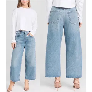 Citizens Of Humanity Ayla Raw Hem Crop Size 26 Light Wash thumbnail 2