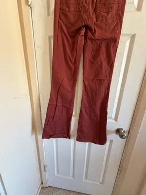 Le Chateau Red Flare Pants thumbnail 8
