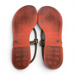 Havaianas Una Acai Cord Strap Slingback Sandals Beach Bronze Orange Sole Sz 9 thumbnail 4