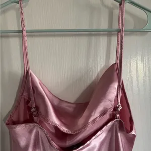 Elegant Pink Satin Dress thumbnail 5
