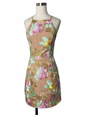 Dress The Population Lucy Embroidered Mini Dress thumbnail 2