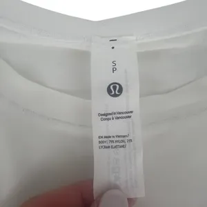 Lululemon Wundermost Ultra-Soft Nulu Cropped‎ T-Shirt White Size S thumbnail 4