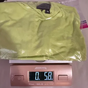 FNR Lime Green‎ Long Sleeve Mock Neck Cropped Top M | Y2K Dopamine Made in USA thumbnail 7