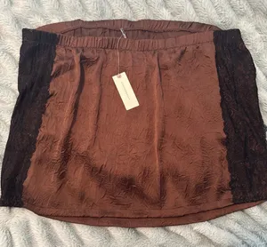 Anthropology Brown Poly Halter Top Size Large thumbnail 1