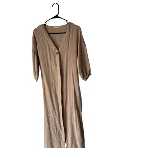 Grade & Gather Small Beige Cottage Belted Midi Dress Cotton Minimalist Prarie‎ thumbnail 2