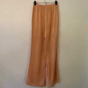 Michael Costello X Revolve Pink Silky Joanna Trouser Pants Glam High Waist XS thumbnail 6