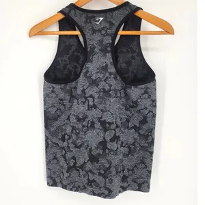 Gymshark Camo Racerback Tank Black/Grey Women’s Size Large thumbnail 5