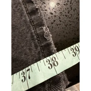 LEVIS BLACK JEANS WOMENS‎ 26 middy straight PREMIUM COTTON DENIM BUTTON thumbnail 8