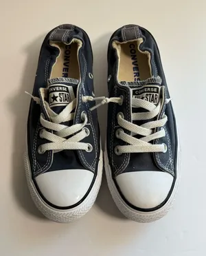 Converse Chuck Taylor All Star Low Top Canvas Lace-Up Sneakers Blue/White 7.5 thumbnail 1