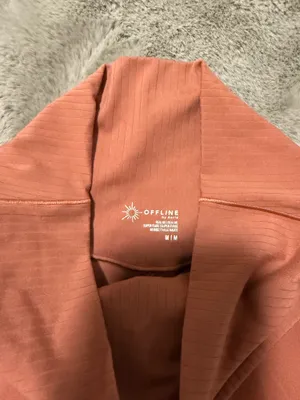 Aerie Pink Offline Flare Leggings thumbnail 5